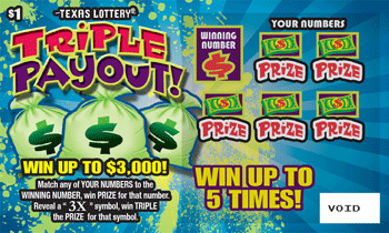 Image of Front of Triple Payout! Ticket