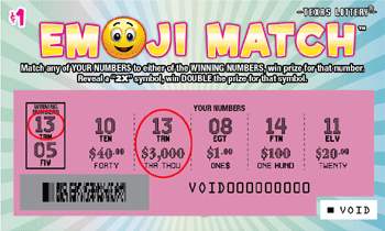 Image of Front of Emoji Match™ Ticket