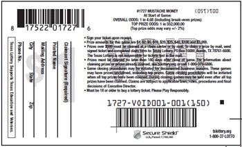 Image of Back of Mustache Money Ticket