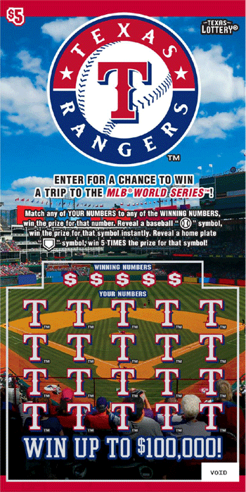 Image of Front of Texas Rangers™ Ticket