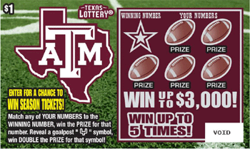 Image of Front of Texas A&M University Ticket