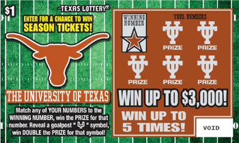 Image of Front of The University of Texas Ticket