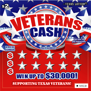 Image of Front of Veterans Cash Ticket