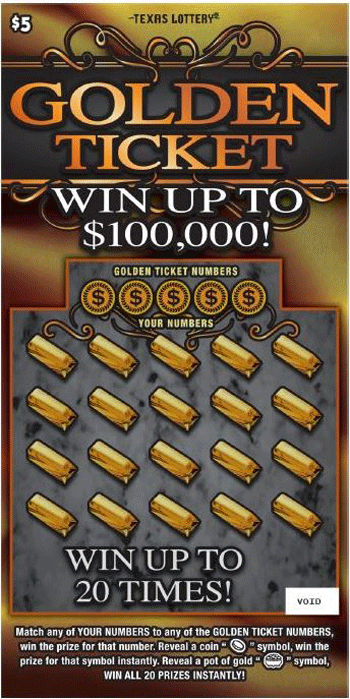 Image of Front of Golden Ticket Ticket