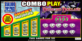 Image of Front of Combo Play Ticket