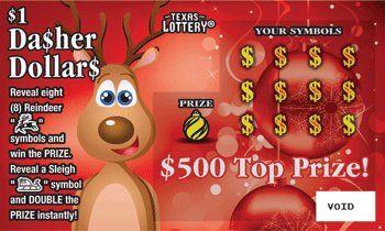 Image of Front of Reindeer Riches Ticket