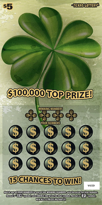 Image of Front of Game of Luck Ticket