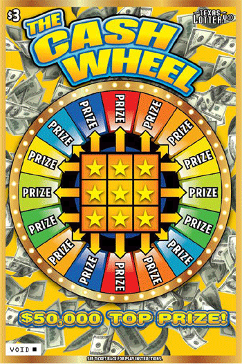 Image of Front of The Cash Wheel Ticket