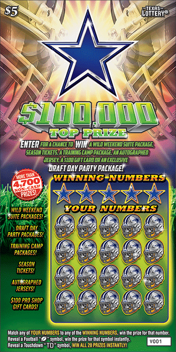 Image of Front of Cowboys Ticket