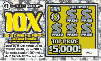 Image of Front of 10X® Ticket