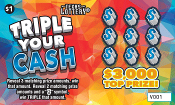 Image of Front of Triple Your Cash Ticket