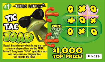 Image of Front of Tic Tac Toad Ticket