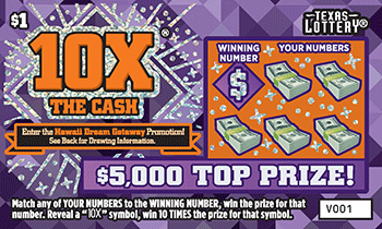 Image of Front of 10X® The Cash Ticket