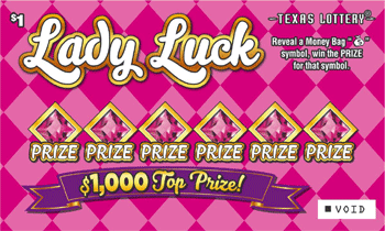 Image of Front of Lady Luck Ticket