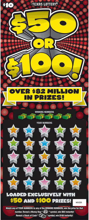 Image of Front of $50 or $100! Ticket