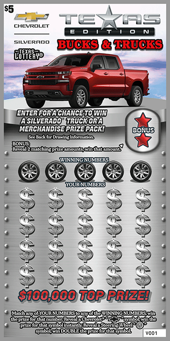 Image of Front of Texas Edition Bucks & Trucks Ticket