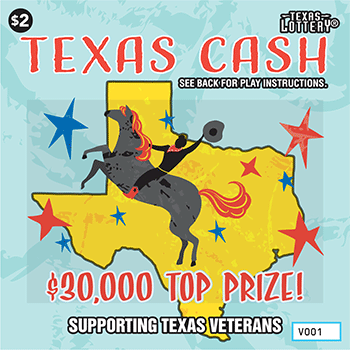 Image of Front of Texas Cash Ticket