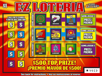 Image of Front of EZ Loteria Ticket