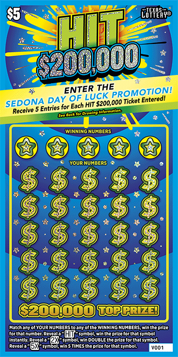 Image of Front of Hit $200,000 Ticket