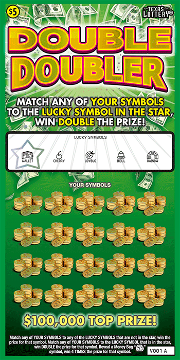 Image of Front of Double Doubler Ticket