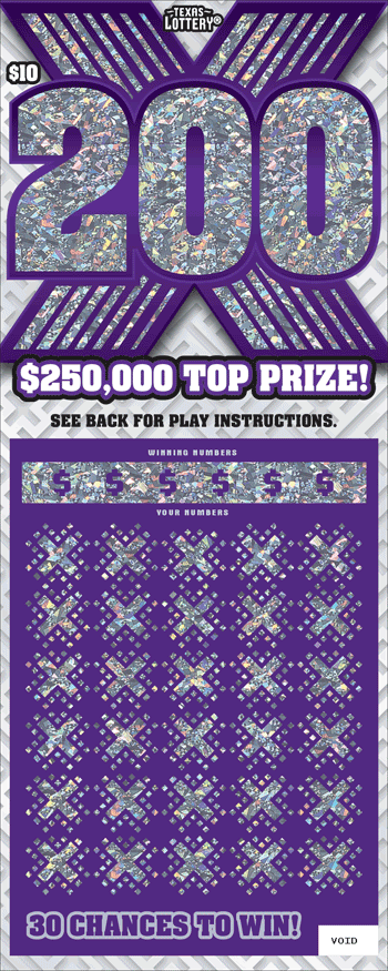 Image of Front of 200X Ticket