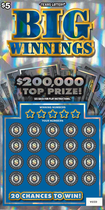 Image of Front of Big Winnings Ticket