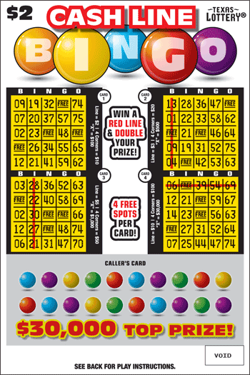 TX Lottery - Cash Line Bingo (#2647) - scratch off odds