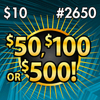 $50, $100 OR $500! scratch-off ticket