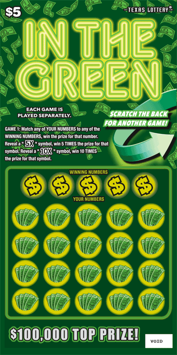 Image of Front of In the Green Ticket