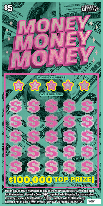 Image of Front of Money Money Money Ticket