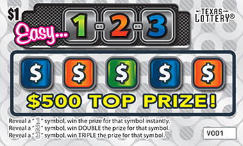 Image of Front of Easy...1-2-3 Ticket