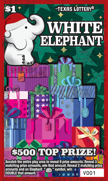 Game No. 2696 - White Elephant scratch ticket from Texas Lottery
