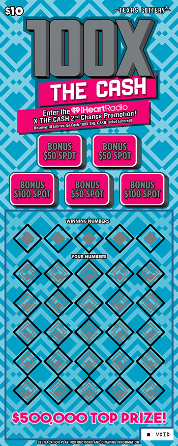 Game No. 2713 - 100X The Cash scratch ticket from Texas Lottery