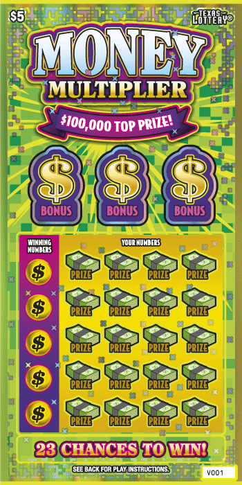 Image of Front of Money Multiplier Ticket