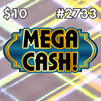 MEGA CASH! scratch-off ticket