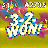 3-2 WON! scratch-off ticket