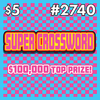 SUPER CROSSWORD scratch-off ticket