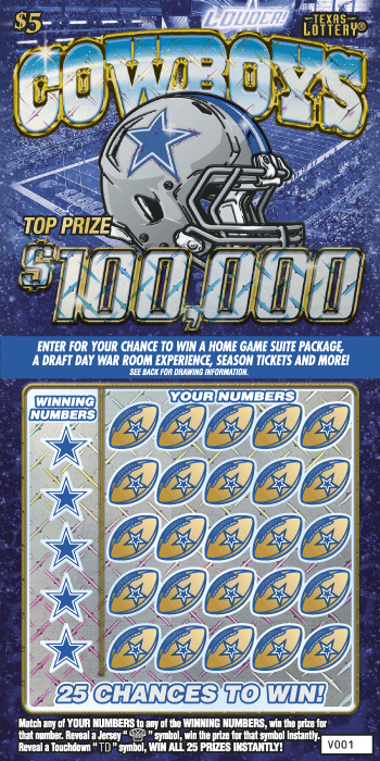 Image of Front of Cowboys Ticket