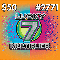 LUCKY 7 MULTIPLIER scratch-off ticket