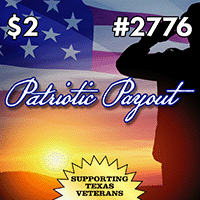 PATRIOTIC PAYOUT scratch-off ticket